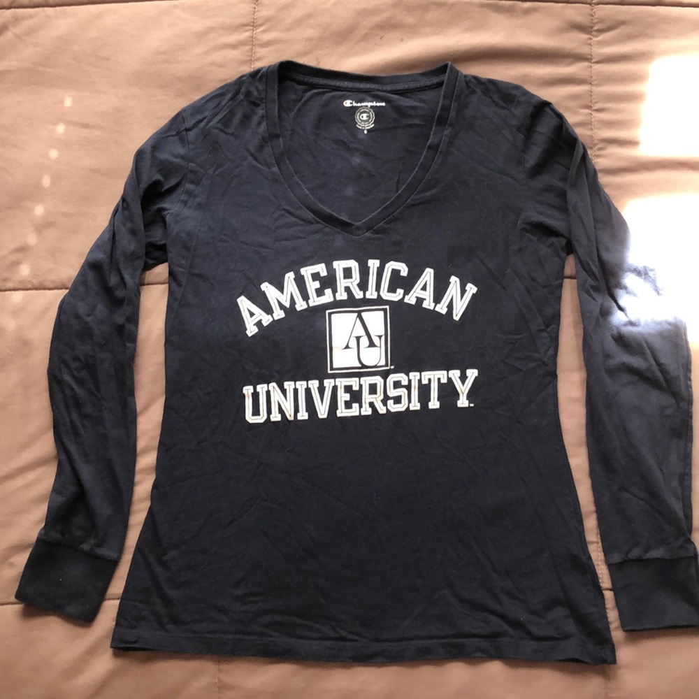 Long-Sleeve American University Tshirt